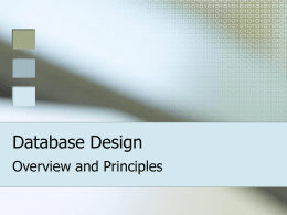 Database Design - Seattle Central College