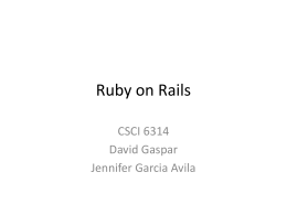 Ruby on Rails - UTRGV Faculty Web