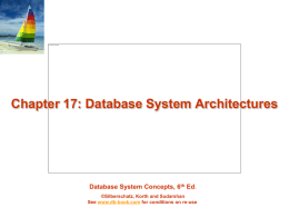 17: Database System Architectures