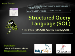 SQL-Introx