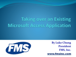 on Taking Over Microsoft Access Databases