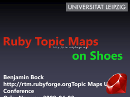 Ruby Topic Maps - on Shoes