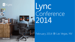 Taking advantage of Persistent Chat in Lync: User