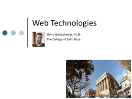 Web Technologies Training Linux, XHTML, CSS, JavaScript, PHP