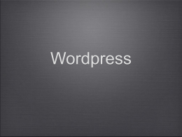 Wordpress Powerpoint Presentation