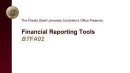 Title Page - Florida State University Controller`s Office