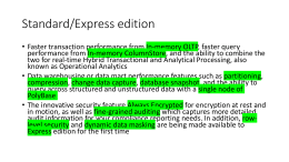Standard/Express edition