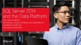 SQL Server 2014 Mission Critical Performance