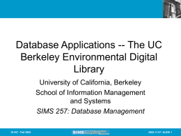 Slides from Lecture 19 - Courses - University of California, Berkeley
