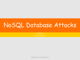 NoSQL Database Attacksx