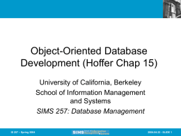 Slides from Lecture 21 - Courses - University of California, Berkeley