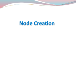Node Creation
