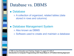 Table 2.1 Simple Visual Basic Data Types