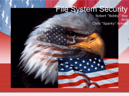File System Security - FSU Computer Science