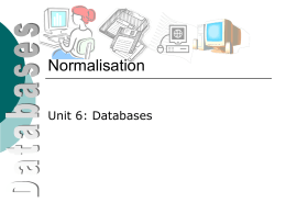 Normalisation-Basics