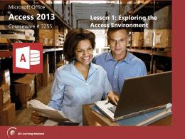 Microsoft Office Access 2013