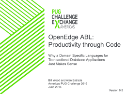 OpenEdge ABL Productivity through Code (1)x