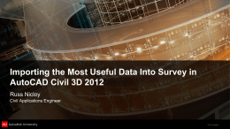 Civil 3D Survey Database