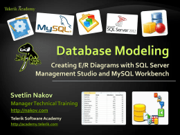 Database Modeling - E/R Diagrams