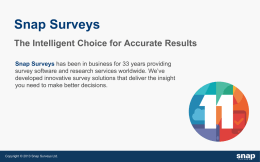 Snap Surveys_Slides.ppsx