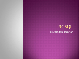NoSQLx - IOE Notes