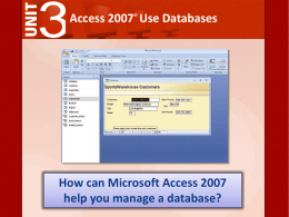 Lesson 5: Manage Databases