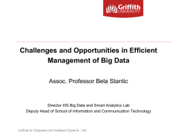 Big Data - School of Information and Communication Technology