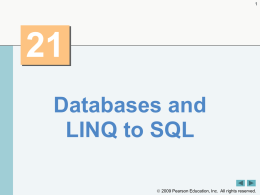 21.4 SQL (Cont.)
