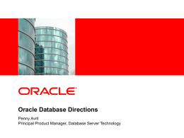 Oracle Database Directions