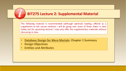 Lecture 2 Supplement Slides