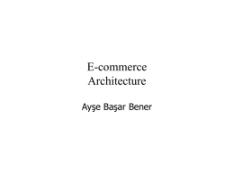 E-commerce Architecture