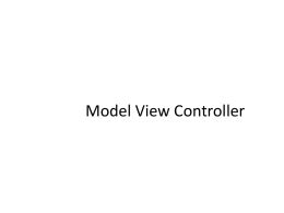 Model, View, Controller