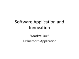 Software Application and Innovation