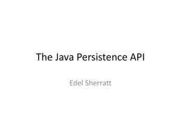 JavaPersistencex