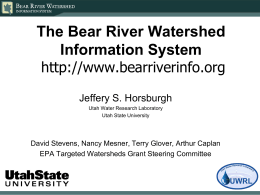 The Bear River Watershed Information System