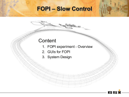 FOPI-SlowControl