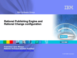 IBM Rational software presentation template