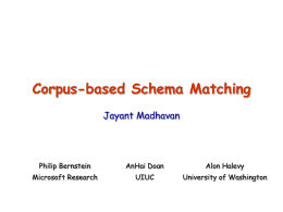 Corpus-based Schema Matching