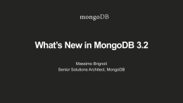 MongoDB 3.2