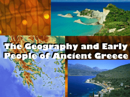 The Geography and Early People of Ancient Greece
