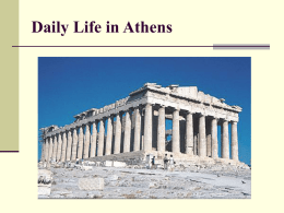 Daily Life in Athens