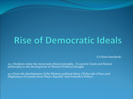 Rise of Democratic Ideals