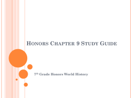Chapter 9 Study Guide Key