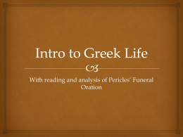 Intro to Greek Life - Harrison High School
