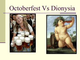 Octoberfest vs dionysia
