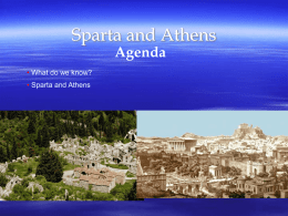 Sparta and Athens - Kenston Local Schools