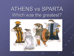ATHENS vs SPARTA