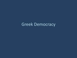 Greek Democracy