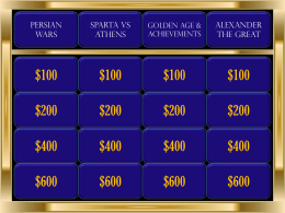 IHI Open School Chapter Jeopardy Game