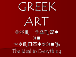 GREEK ART - New Zealand School History